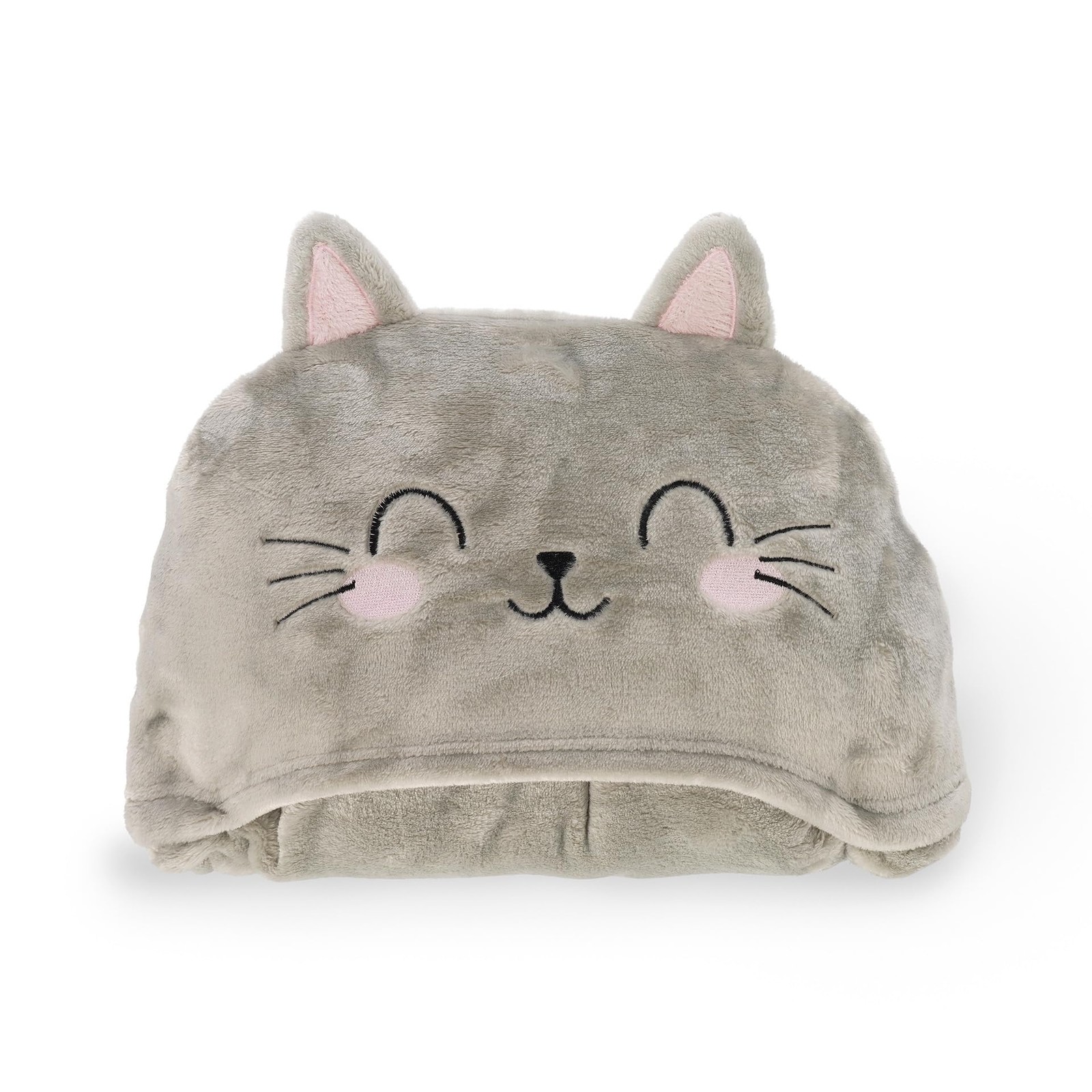 LEGAMI - Cosy Hugs! Kitty Hooded Blanket with Hand Warmer Pockets and Hood, Poly
