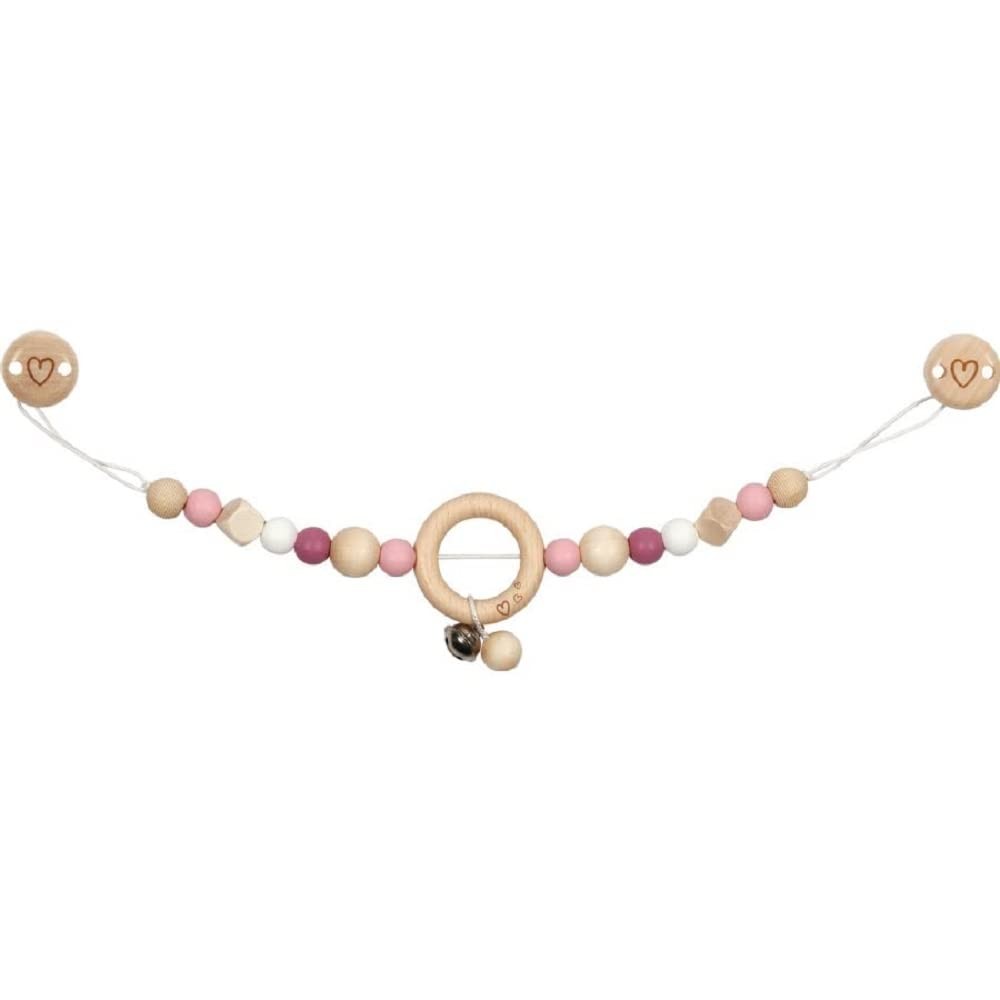Goki 65249 Chain Heart Baby Stroller Pendants, Multicoloured
