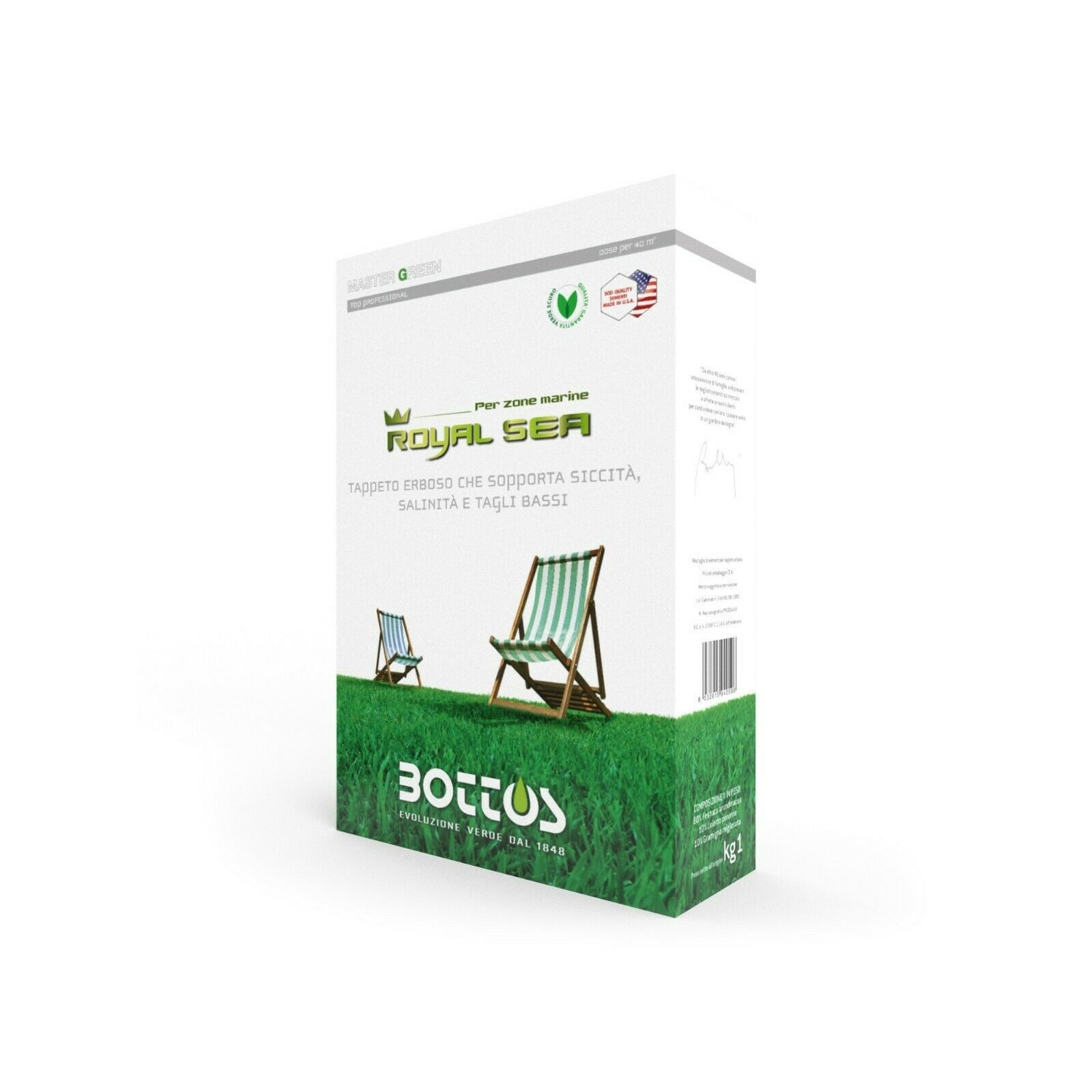 46112 BOTTOS MASTER GREEN SEMI CONCIATI ROYAL SEA KG. 1
