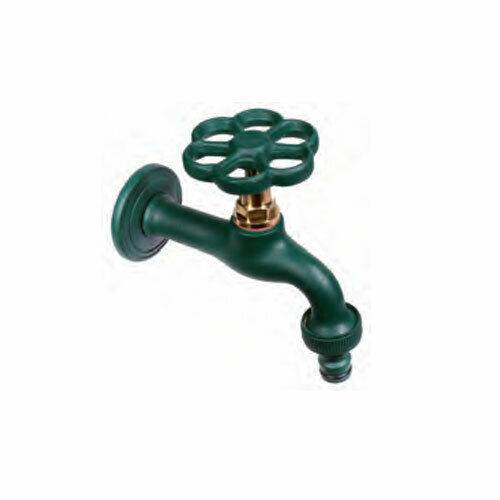 RUBINETTO COLORATO OTTONE VERDE 1/2 BEL-FER GIARDINO FONTANA