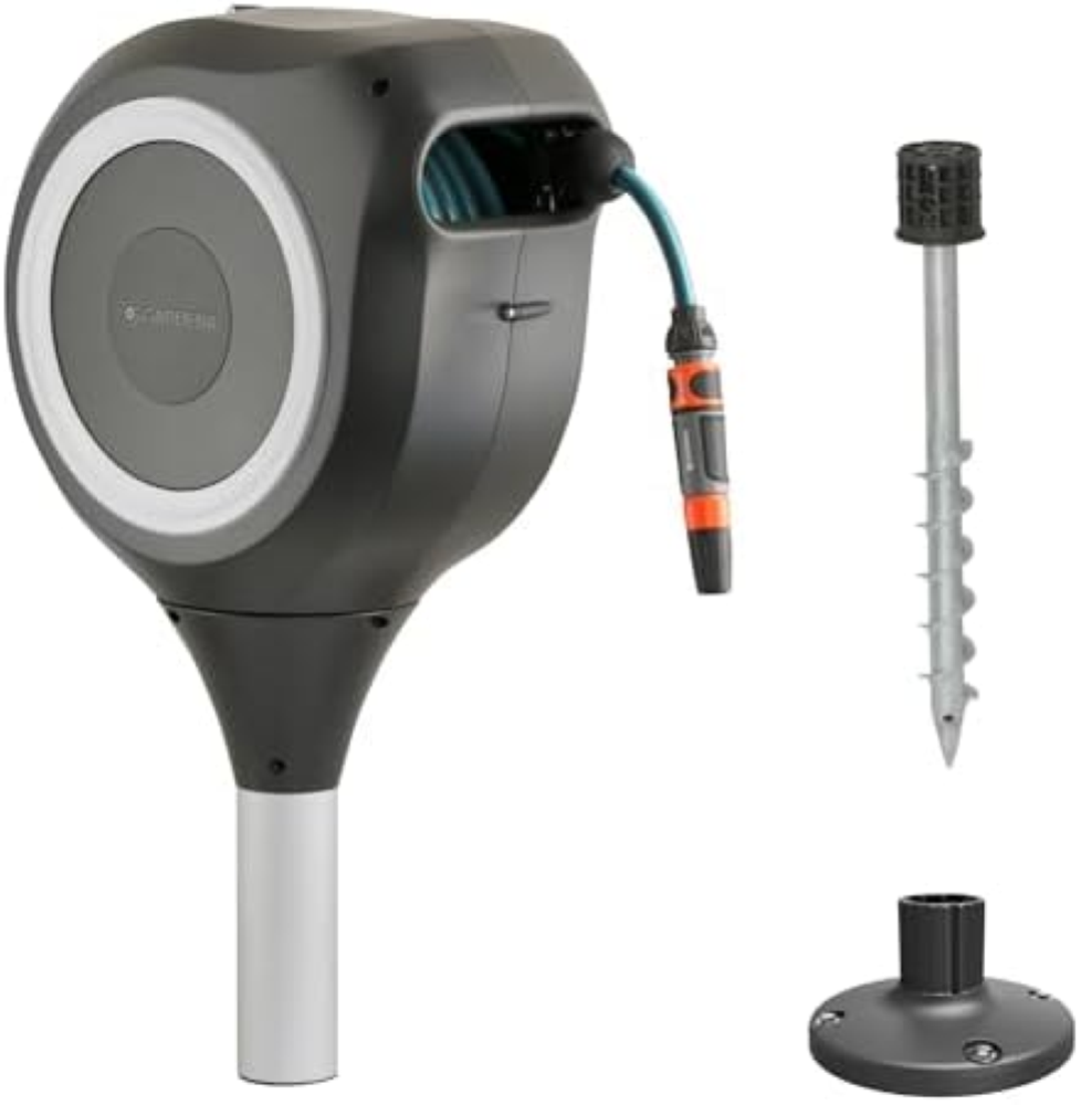 GARDENA 18616-60 - Scatola tubolare da giardino RollUp M, 20 m, con tubo flessib