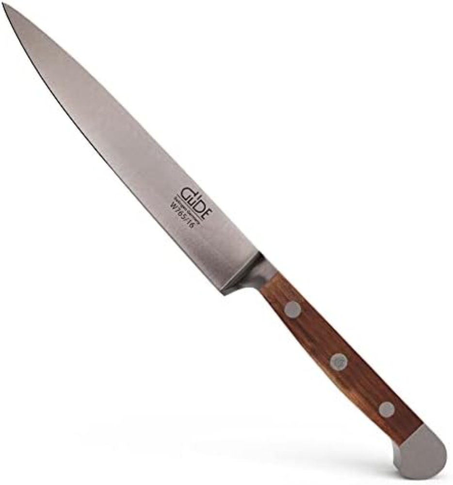 GÃ¼de Alpha Barrel Oak Coltello per affettare con manico in quercia, Adulto, Que