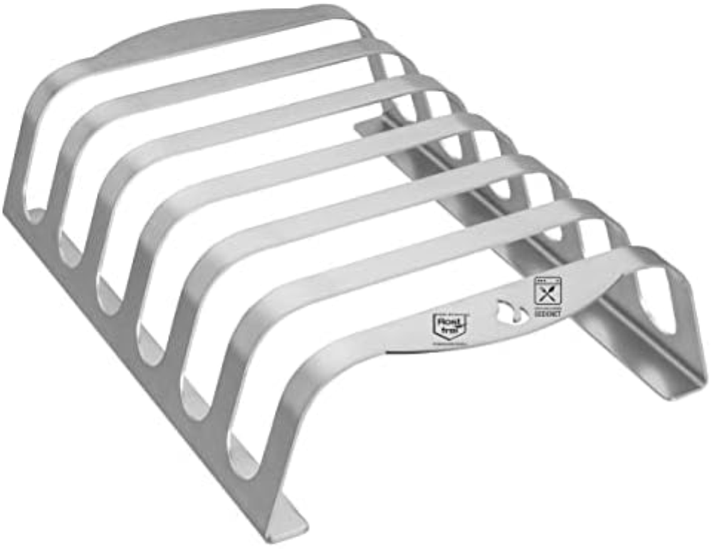 Rib-Rack | Supporto a coste con manici, strumento professionale per grigliare a
