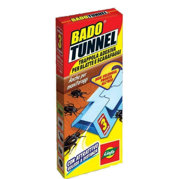 Trappola Adesiva Scarafaggi Bado Tunnel pz 3