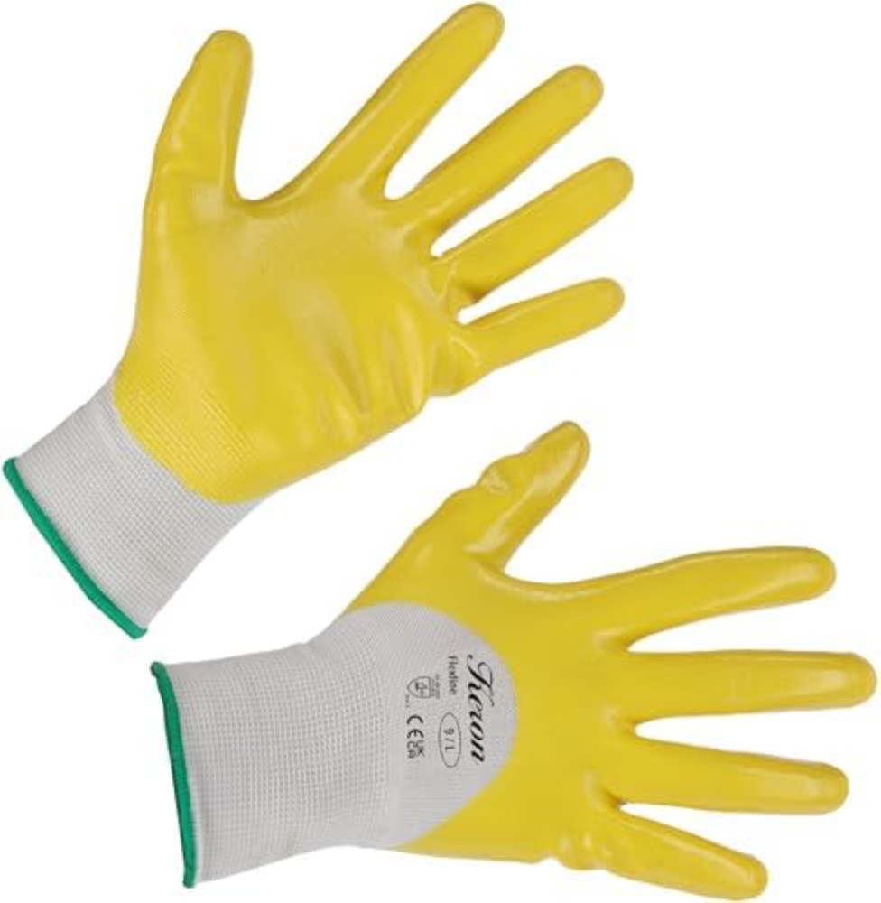 Keron Guanto Flexline, t. 9 Nitrile, Giallo