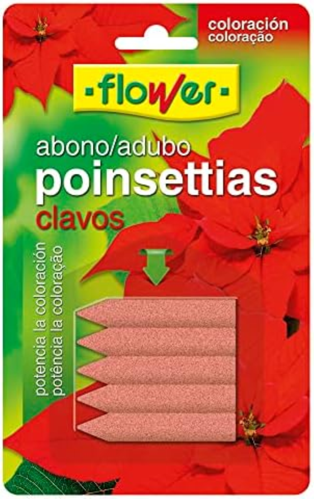 Flower ABONO CLAVOS Poinsettias Blister 5 U FW