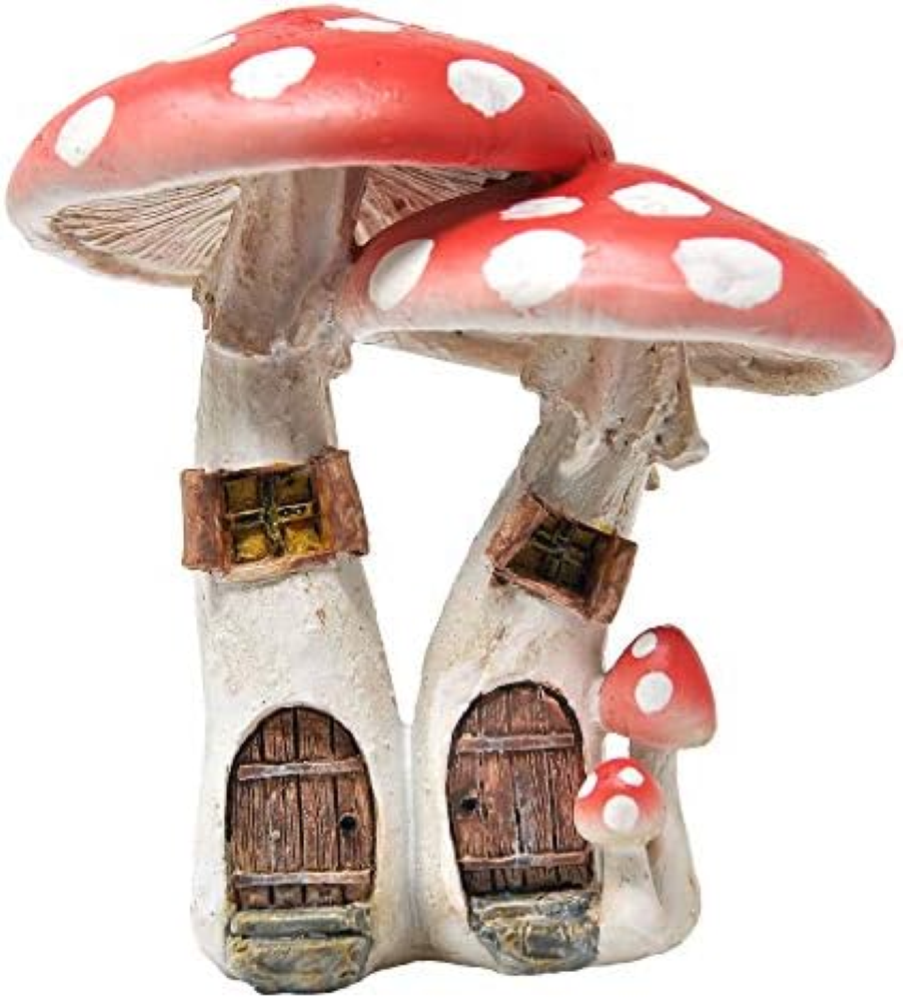 Top Collezione Miniature Fairy Garden & terrario Cute Mushroom Houses con Pick D