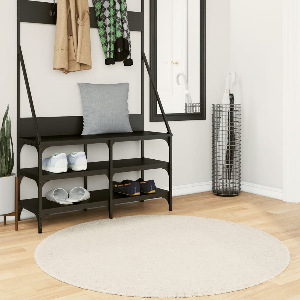 vidaXL Tappeto Shaggy PAMPLONA a Pelo Lungo Moderno Crema Ă 120 cm