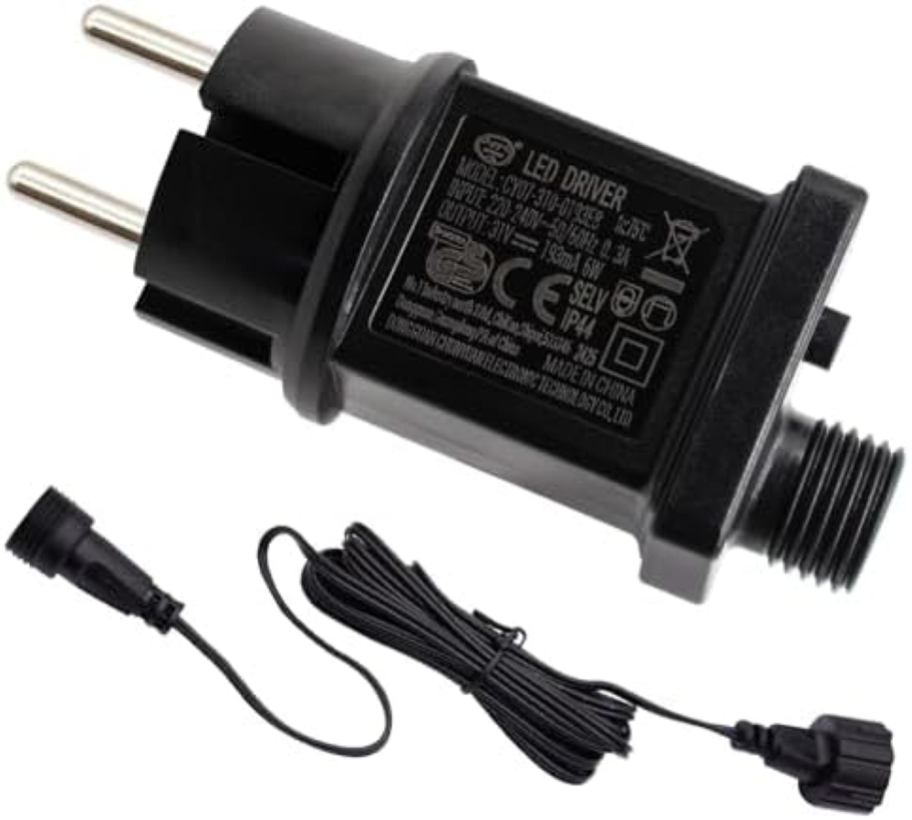 31 V 6 W LED Power Supply,with Extension Cable IP44 LED Transformer Driver for L