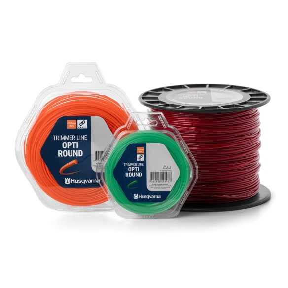 Husqvarna Opti Round 597668821 - Filo per decespugliatore 2,4 mm x 90 m Arancion