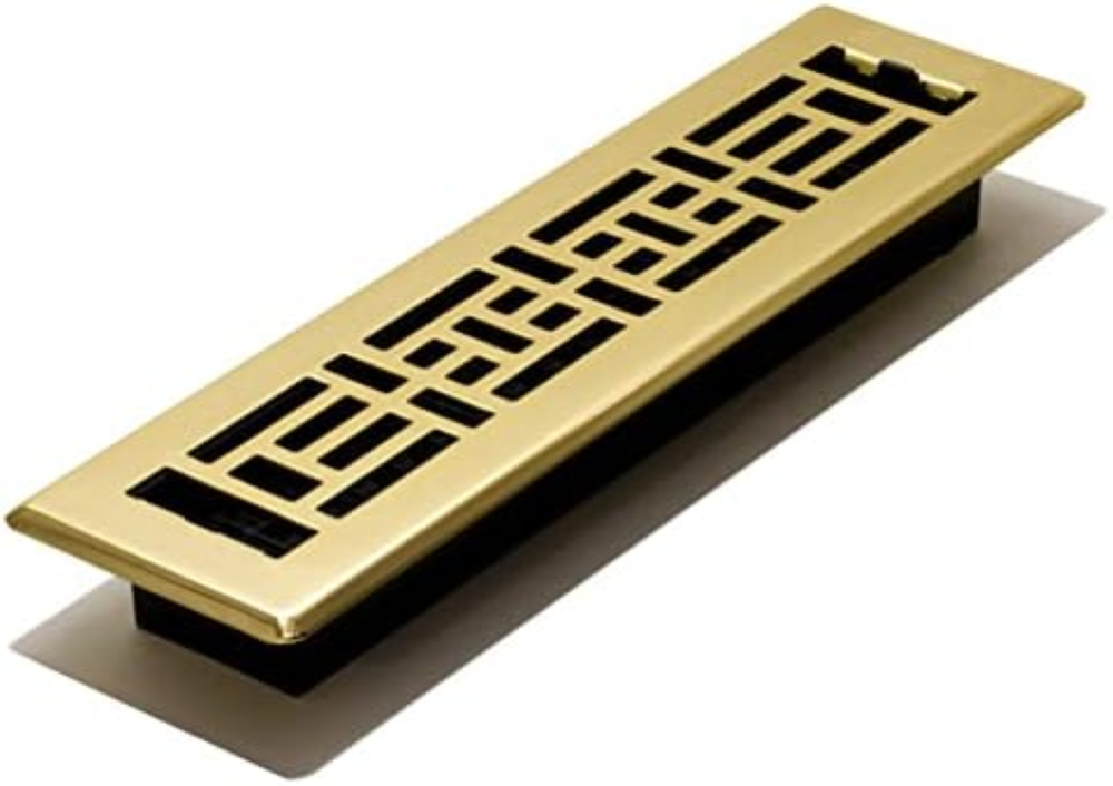 Decor Grates 2-inch by 12-inch Oriental Floor Register, AJH212