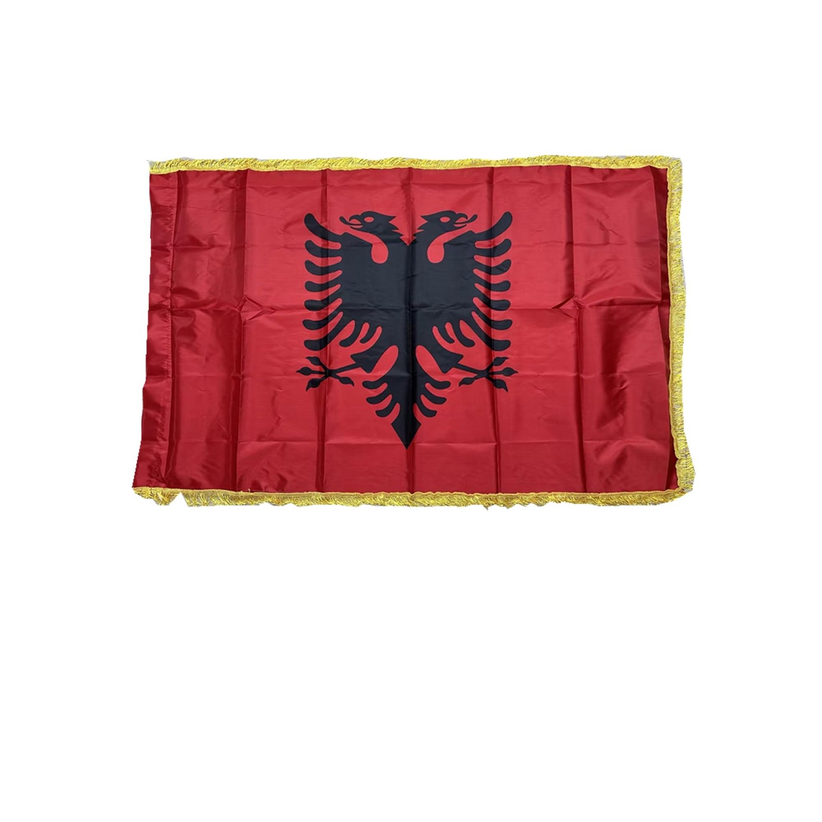 Stormflag Albania Satin frange Flaggen en 3x5ft/90x150cm Poliestere con (M4e)