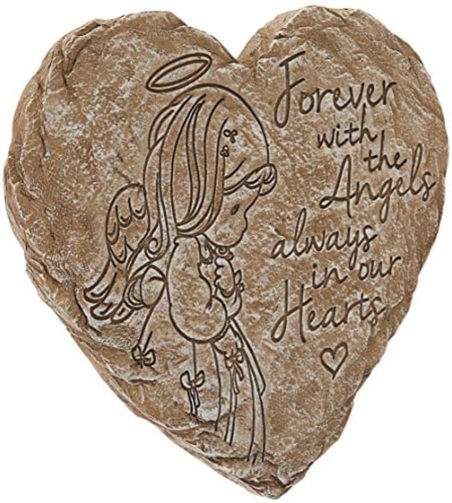 Precious Moments Angelo Memorial Garden Stone