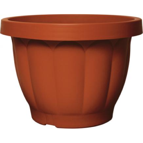 vaso mod dorico in resina bronzo Ø 20 cm arredo interno esterno giardino