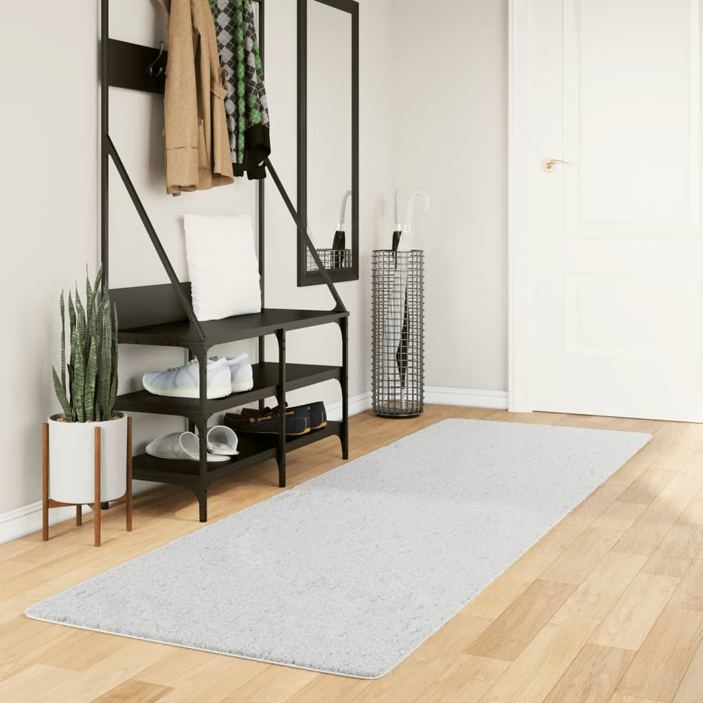 vidaXL Tappeto OVIEDO a Pelo Corto Grigio 80x250 cm