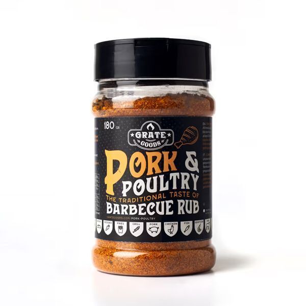 RUB RUB BARBECUE PORK & POULTRY PER CARNI DI MAIALE E POLLAME 180GR