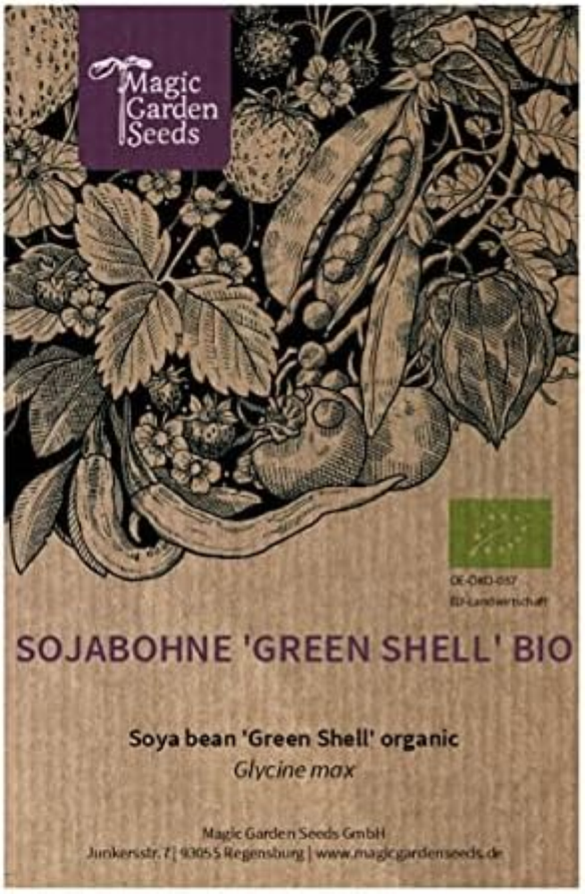 Soia 'Green Shell' (Glycine max) biologica - circa 15 semi