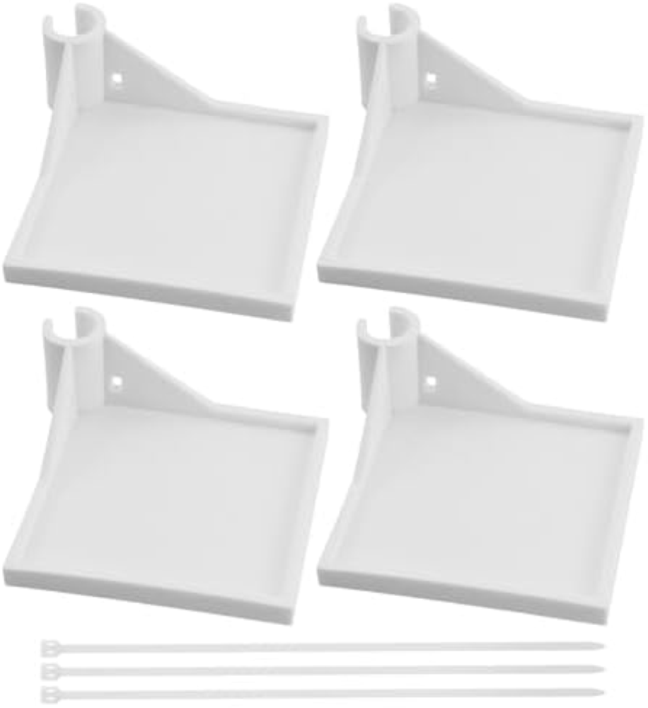 4 pezzi Grow Tent Corner Shelf, Sturdy Grow Tent Pole Mount Shelf, Heavy Duty Gr