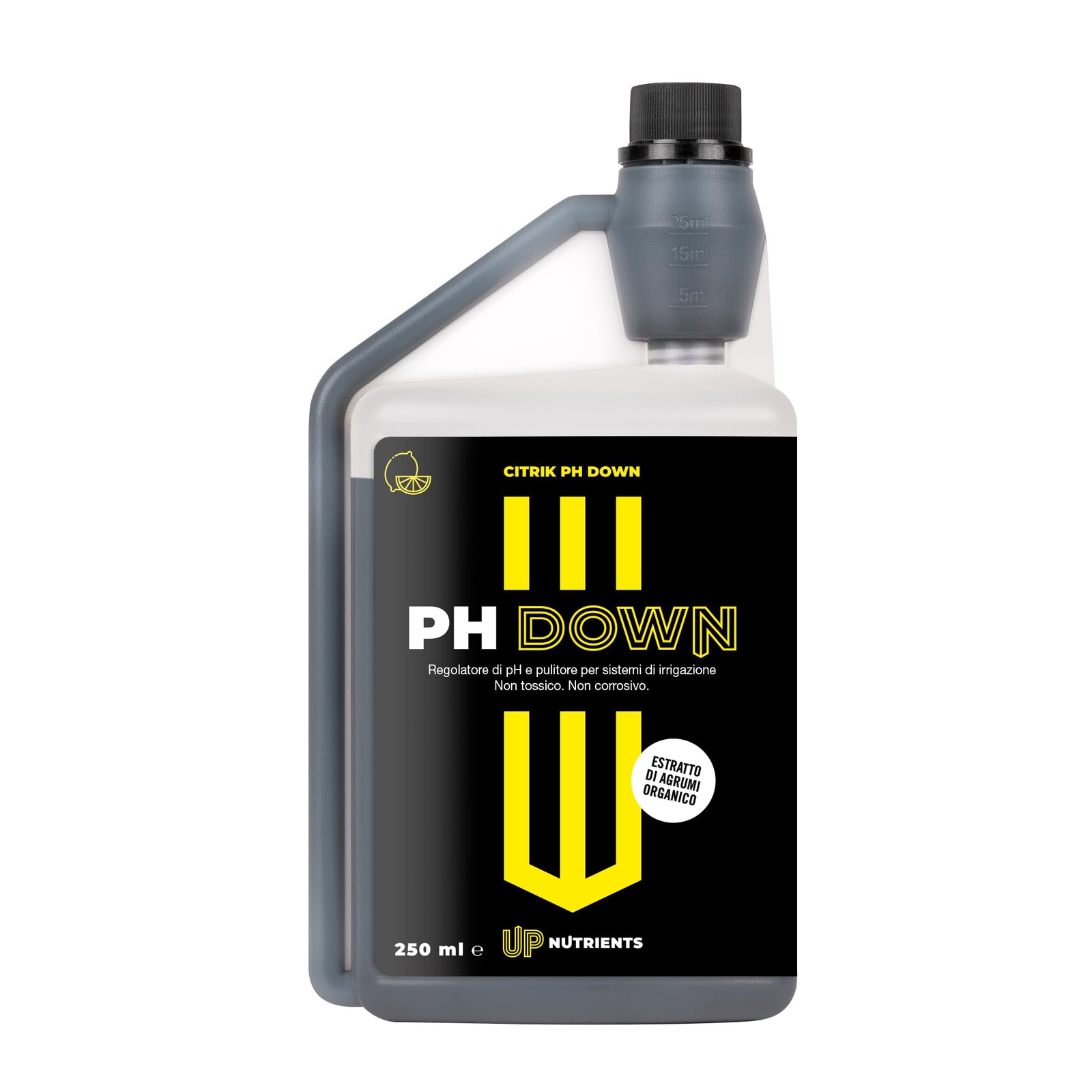 UP NUTRIENTS Abbassatore di pH 250 ml PH Down di Estratto di Citrico (l5f)