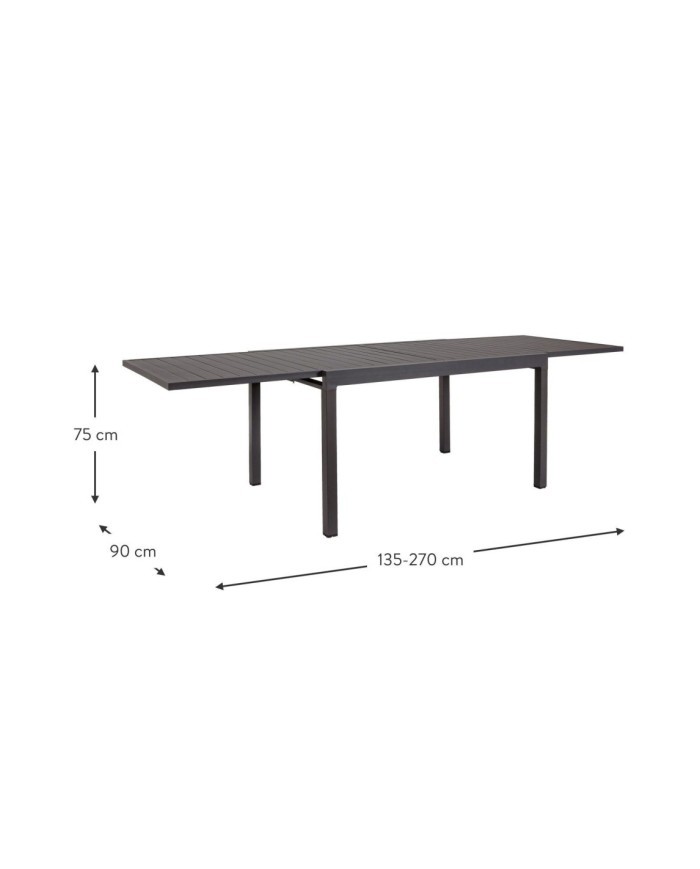 Tavolo da Giardino Allungabile Pelagius 135-270x90 Bizzotto