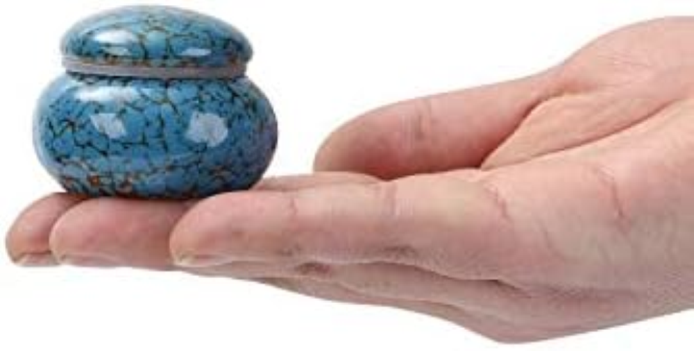 Youdear Memorials Urna Piccola per Cenere Umana 5 cm - Bella Mini Urna Souvenir