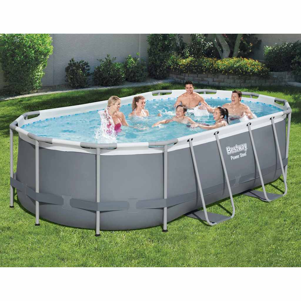 Bestway Piscina Fuori Terra Ovale Power Steel 427x250x100 cm 2104670