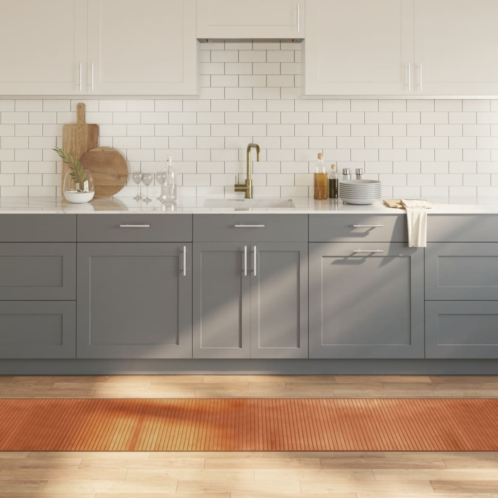 vidaXL Tappeto Rettangolare Marrone 60x300 cm in BambĂą