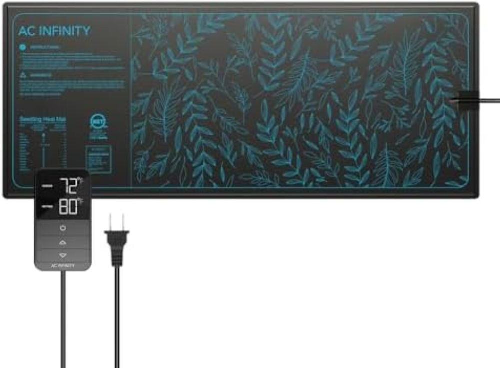 AC Infinity SUNCORE H7 - Tappetino per piantine 48 x 20,75 pollici, con termosta