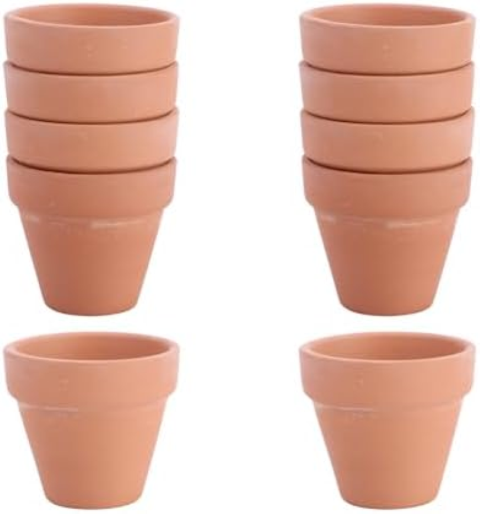 10Pcs 5.5x5cm Small Mini Terracotta Pot Clay Ceramic Pottery Planter Cactus Flow