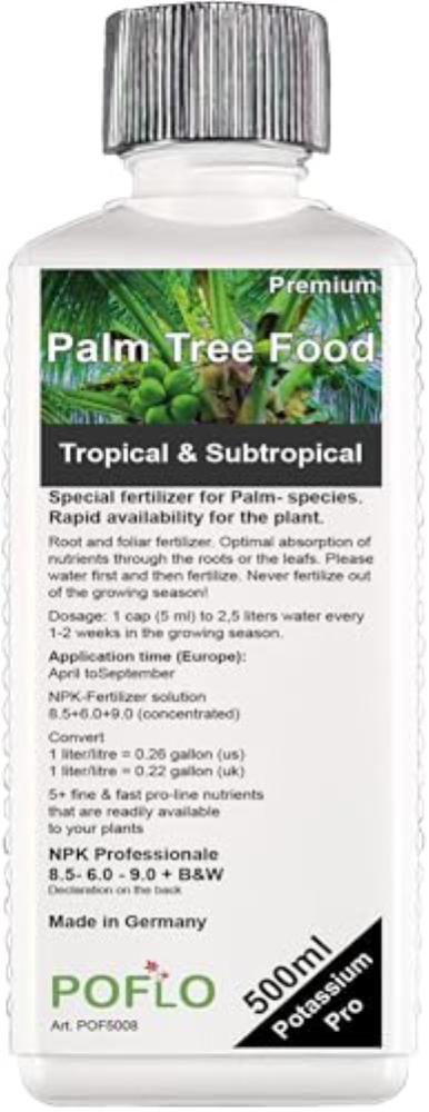 Fertilizzante per palme, 500 ml, linea professionale, per radici di palme, ferti