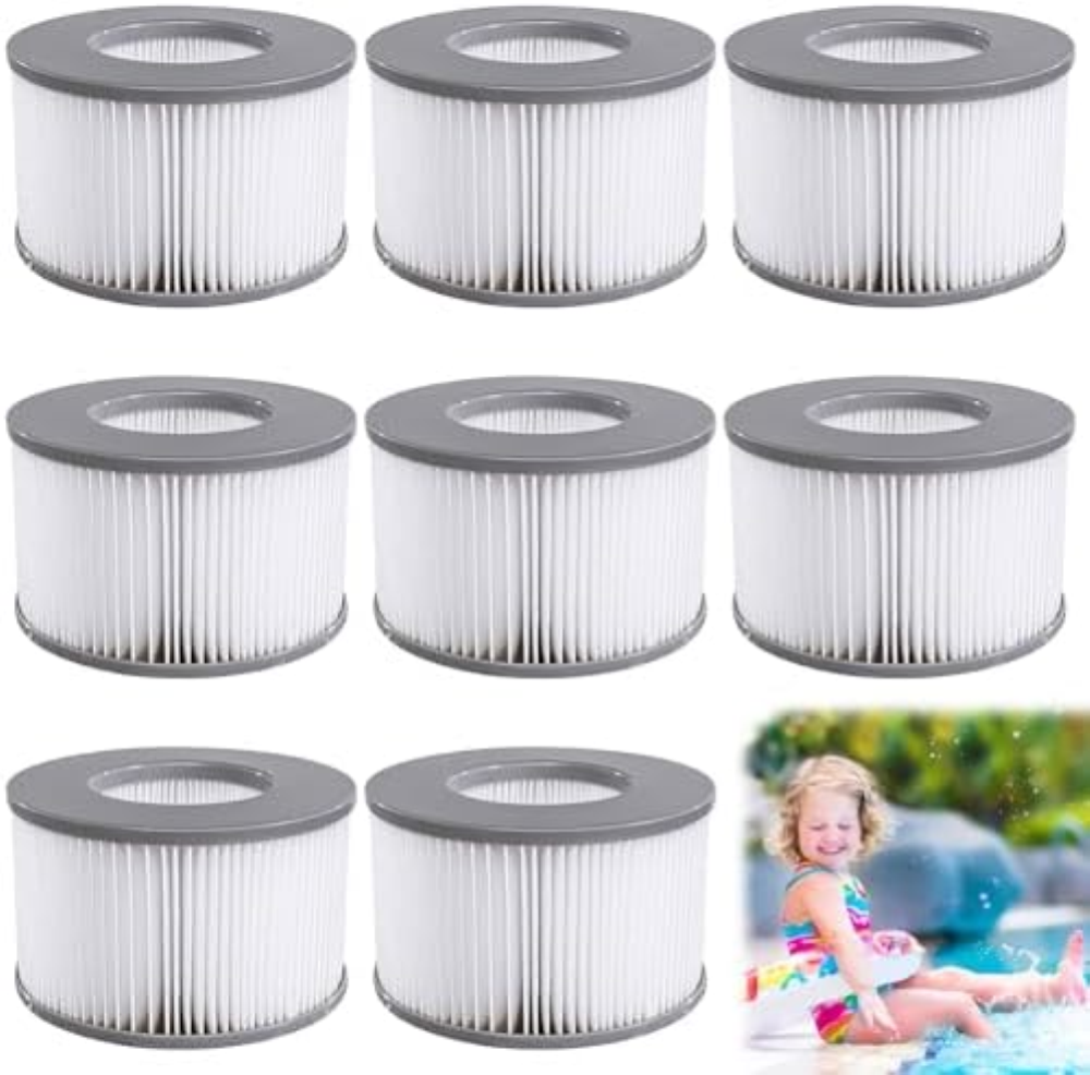 8 filtri di ricambio per MSPA, accessori Whirlpool per MSPA Whirlpool, filtro pe