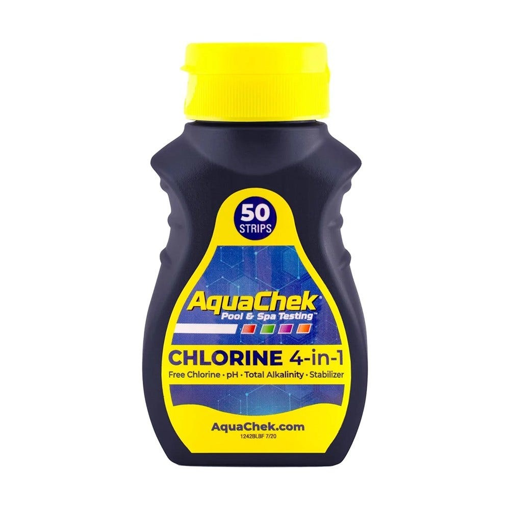 Strisce reattive AquaChek Yellow 4 in 1 (50 pezzi)