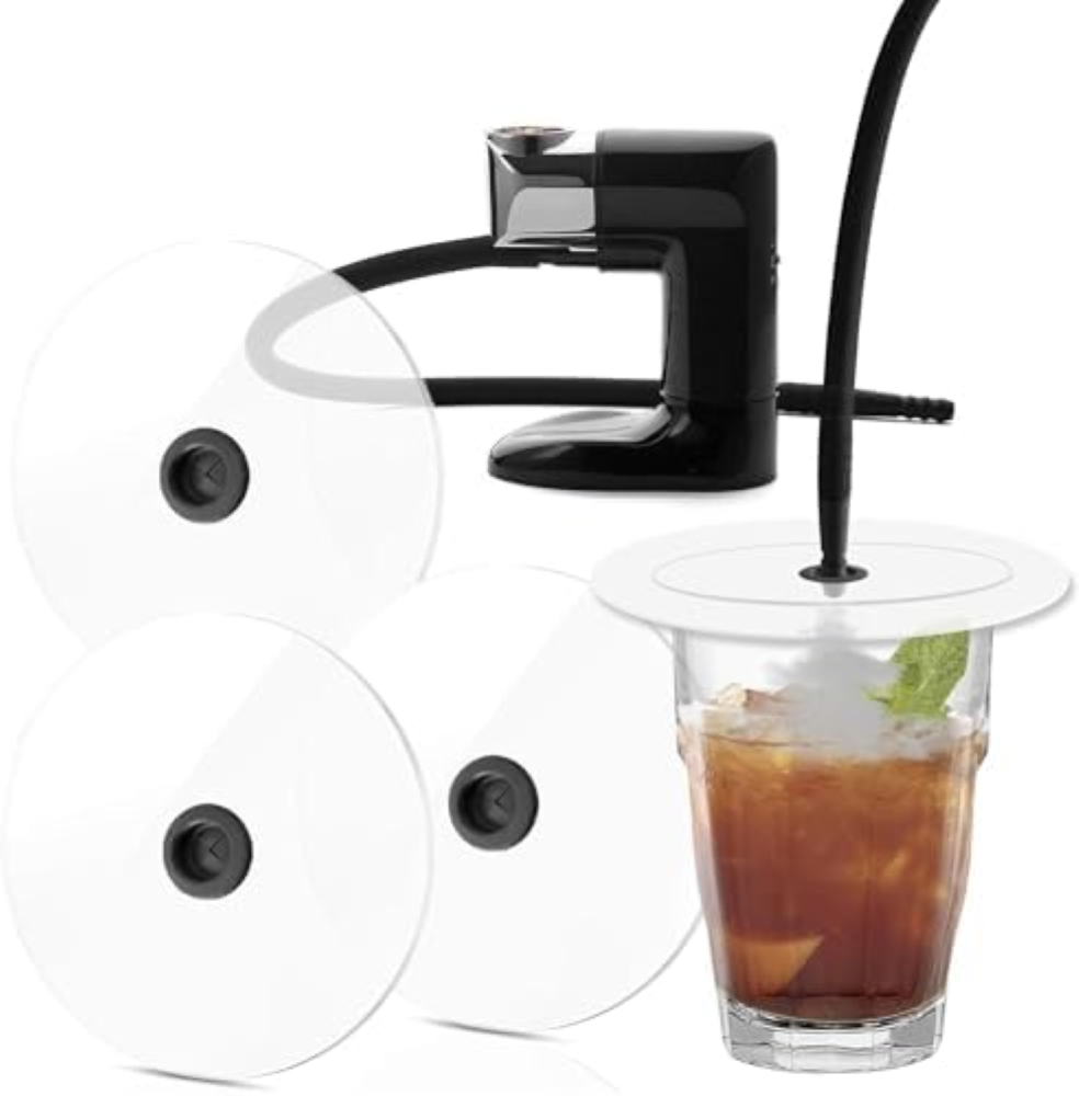 D & D Dischi AFFUMICATORE per Cocktail, Bevande, Drink - Affumicatura di Bicchie