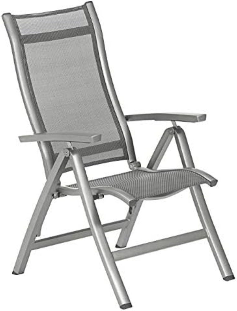 Dehner Sedia Pieghevole Chicago ca. 110 x 63,5 x 67,5 cm, textilene/Alluminio, G