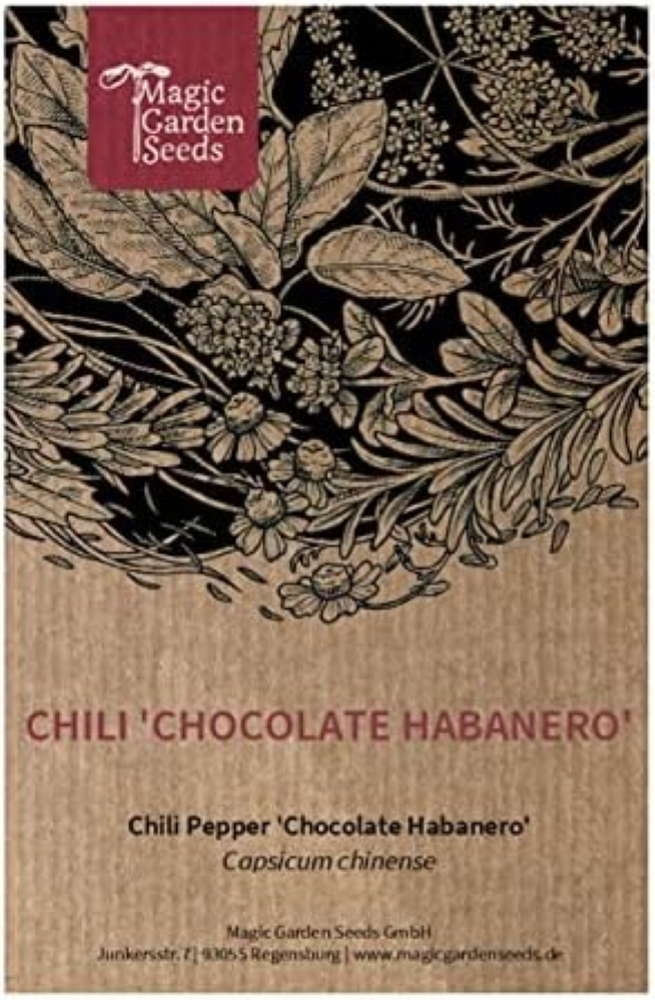 Peperoncino 'Chocolate Habanero' (Capsicum chinense) - circa 10 semi