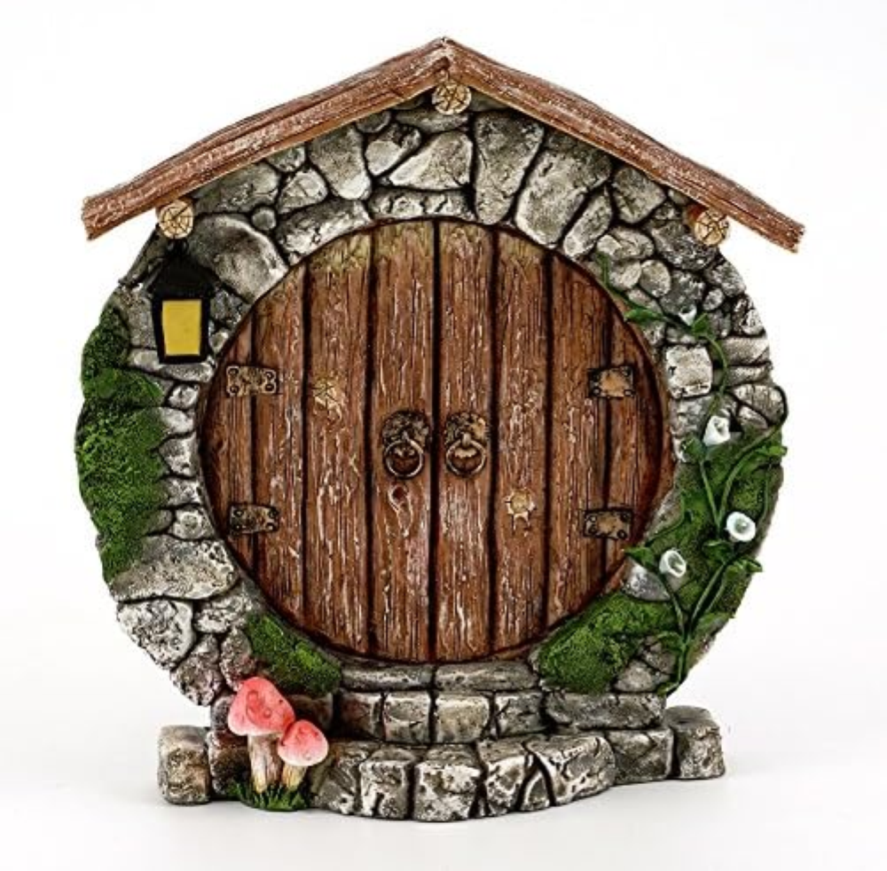 Top Collezione 13,3 cm Miniature Fairy Garden & terrario Charming Round Door Dec