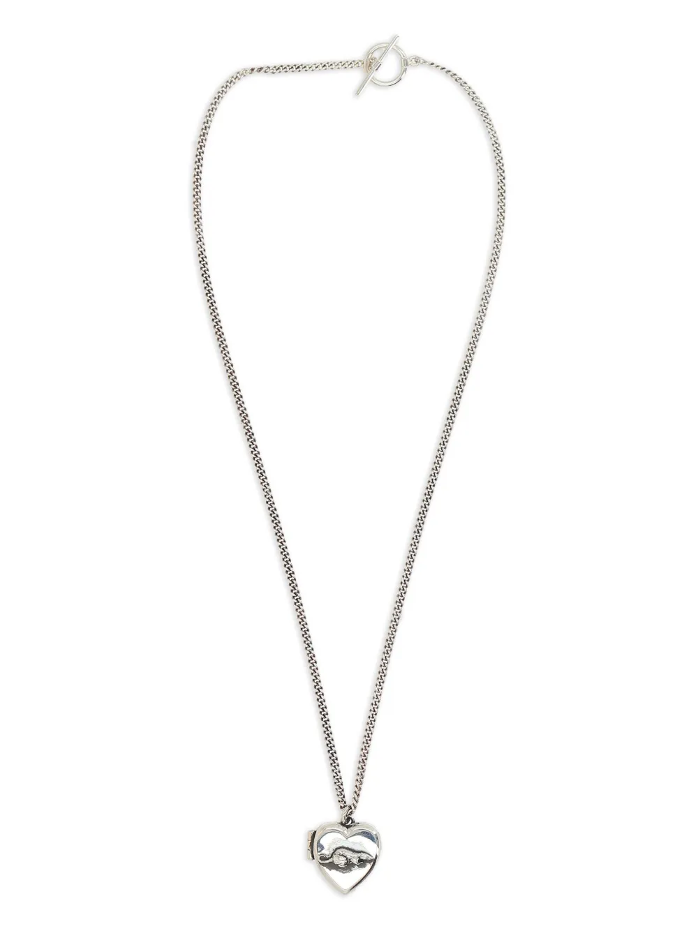 Enfants Riches Déprimés rat-heart locket necklace - Grigio