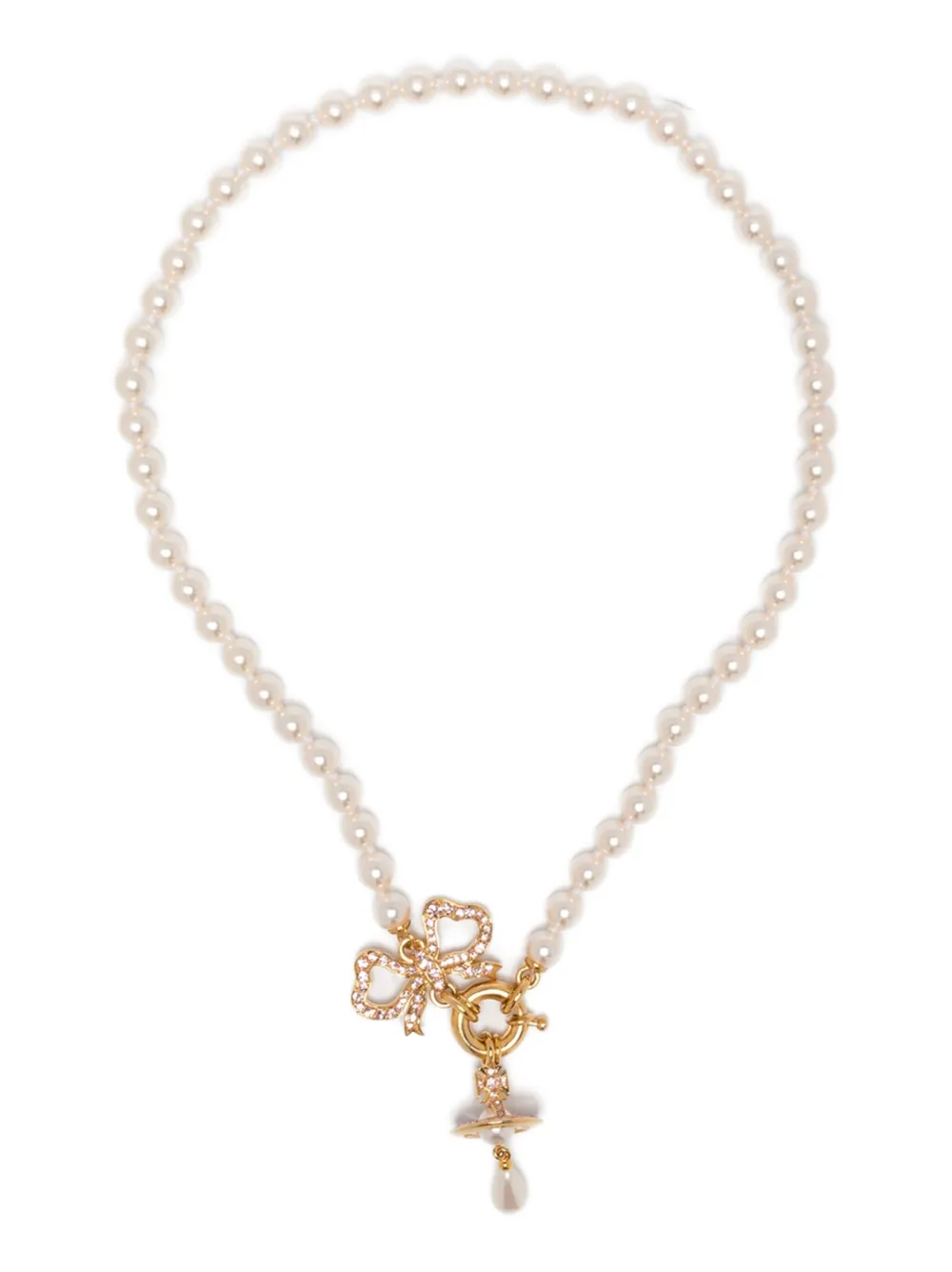 Vivienne Westwood bow-pendant necklace - Oro