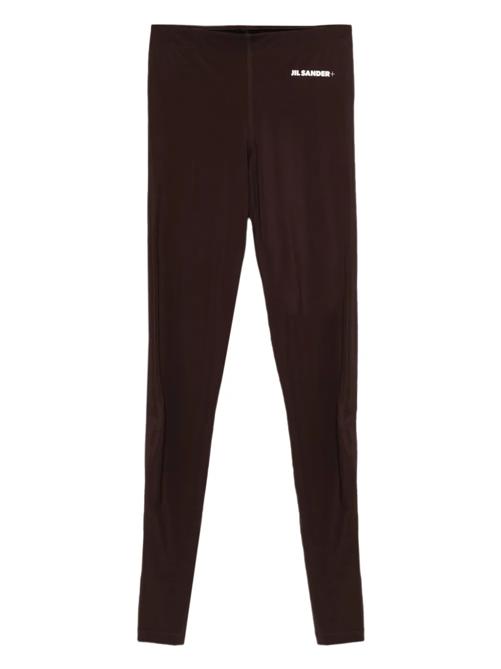 JIL SANDER+ logo-embellished leggings - Marrone