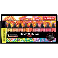 Evidenziatori Stabilo Boss Arty conf. 10 colori caldi