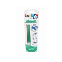 Refill penne cancellabili Carioca OOPS 0 7 mm in blister da 3 pz verd