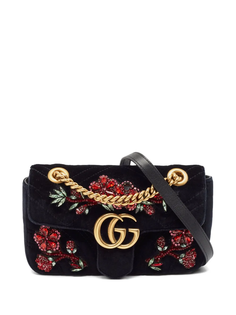 Gucci Pre-Owned GG Marmont shoulder bag - Nero