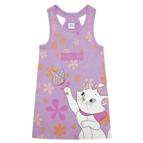 Disney Abito Bambina Aristogatti Marie Vestito In Cotone Senza Maniche 6792