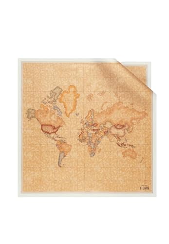Alviero Martini 1A Classe Foulard Geo Classic, 90 X 90 Cm, Avorio, 100% Seta
