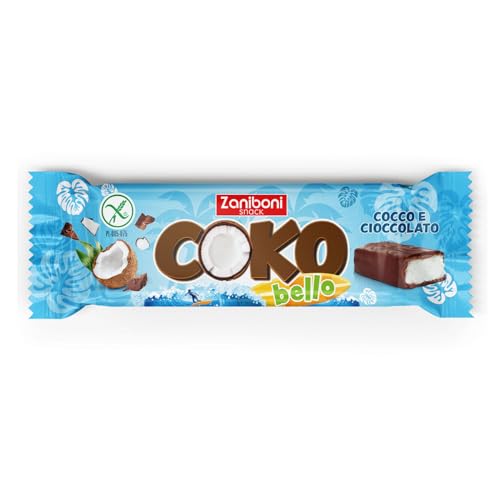 Zaniboni Coko Bello Snack Cocco E Cioccolato 24 Barrette Da 40 Grammi