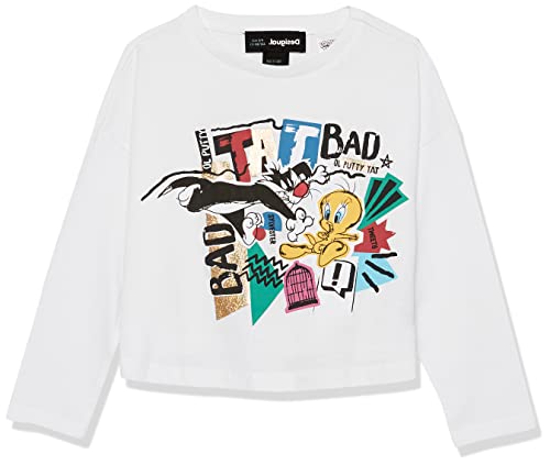Desigual Ts_Ainara 1000 White Camicia, 13/14 Ragazze