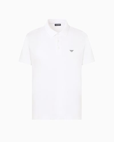 Emporio Armani Essential Polo Beachwear Uomo, Bianco, S