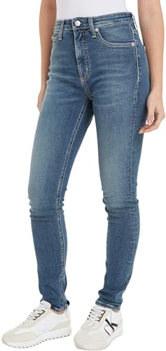 Calvin Klein Jeans Jeans Donna High Rise Skinny Fit, Blu (Denim Medium), 26W/30L
