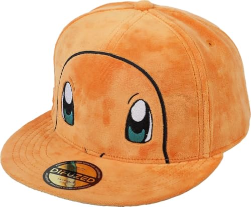 Pokémon Charmander Unisex Cappello Arancione 80% Poliestere, 20% Cotone