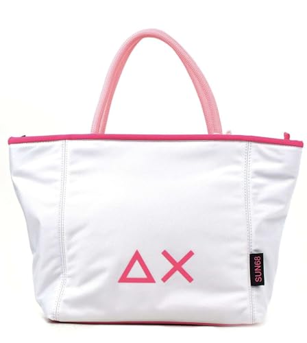 Borsa Donna Sun 68 Small Nylon Bag Bianco Bs25Su03 Z35254 Piccola
